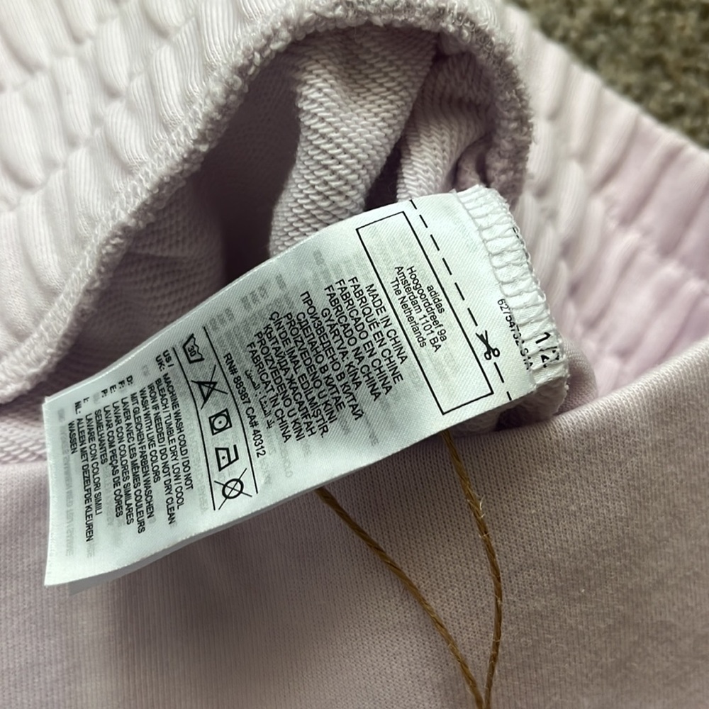 Adidas hyper glam French Terry lounge SET. Womens Large. Shorts are new with tag - Picture 8 of 14